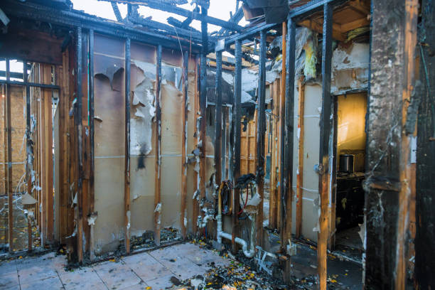 Professional Emergency Fire Cleanup technician working in Knapp, WI